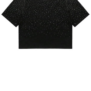 Camiseta Personalizable para Hombre, Cuello Redondo, Manga Corta, Estilo Boxy, con Pedrería, 100% Algodón, Estilo Urbano Vintage - Product Image 5