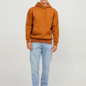เสื้อฮู้ดผู้ชาย สีพื้น ผ้าฝ้ายเทอร์รี่ ทรงปกติ สวมใส่สบาย เหมาะกับฤดูใบไม้ร่วง มีกระเป๋า - Product Image 2