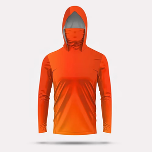 Hood Fishing Shirts UPF 50+ Anti-UV Jersey Lightweight Long Sleeve Breathable Front Logo Fishing <b>Hoodies</b> <b>Beach</b> Gear - Product Image 5