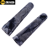 Poignées de vélo de montagne DABOMB MTB BMX DJ Enduro, motif croisé antidérapant, caoutchouc souple camouflage, design semi-évasé, 22,2 mm