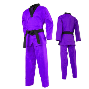Custom Logo Taekwondo Dobok Uniform Breathable Polyester Cotton Quick Dry Shrink-Proof Unisex Adult - Product Image 2