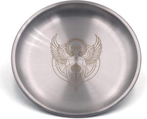 Plateau rituel de prière en acier inoxydable, idéal pour l'autel, la méditation, les bâtonnets d'encens, la purification par l'encens, les bougies - Product Image 3