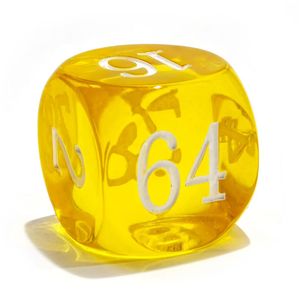 Wholesale Custom Acrylic <b>Backgammon</b> Doubling Cube 6 Sided 16mm 20mm Numbered <b>Board</b> Game Dice Accessories Set Resin Doubling Cube - Product Image 3