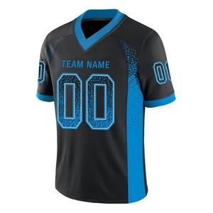 Maillots de football américain personnalisés de haute qualité à col en V, respirants, grande taille, extensibles dans quatre directions, imprimés par transfert thermique - Product Image 4