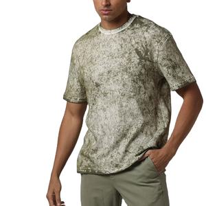 Manches courtes nouveau Look Premium Made meilleurs hommes lavage à l'acide t-shirt Logo imprimé nouveau imprimé conçu Street Wear lavage à l'acide t-shirt - Product Image 1