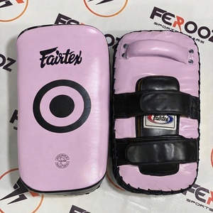 เป้าซ้อมมวย Fairtex สีชมพู หนัง PU ทนทาน อุปกรณ์ฝึกซ้อมสำหรับป้องกันร่างกายในยิม OEM มวยไทย - Product Image 1