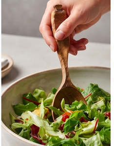 Ensemble élégant de cuillères à soupe et à aliments en bois avec manche confortable, parfait pour la vaisselle de mariage, la table à manger à la maison, les ensembles de couverts. - Product Image 5