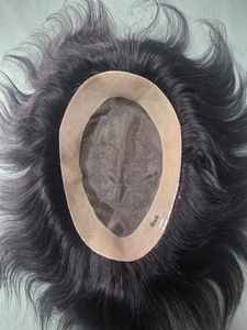 Taz Hair Bangladesh's High Quality Indian Hair <b>Wig</b> for <b>Men</b> Deep Wave Style Soft Mono Base Toupee Bangladeshi Hair System - Product Image 2