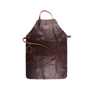 Chaleco de Cuero de Vaca de Alta Calidad, Resistente, Personalizado al por Mayor, Moderno, sin Mangas, para Cocina, Carnicería, Barbería, Barbacoa, Cocinero, Salón - Product Image 3