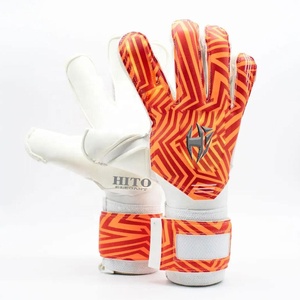Professional soccer goalkeeper gloves high Quality German latex custom Guantes de portero de 4mm Contact German Latex - Product Image 1
