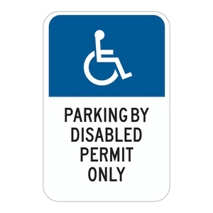 Señal de Estacionamiento para Discapacitados Brady, Impresa con UV en PVC para Uso en Interiores y Exteriores - Product Image 2