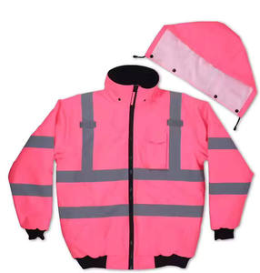 High Visibility Reflective Breathable Windproof Nylon UV Printed Plus Size <b>Work</b> Jacket <b>Waterproof</b> Safety Coat Hood Road - Product Image 2