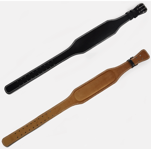 เข็มขัดหนังออกกำลังกายแบบกำหนดเองพร้อมโลโก้ขายส่ง หนังวัวแท้ PU ระบายอากาศได้ดี สำหรับยกน้ำหนักและฝึกความแข็งแรง - Product Image 1