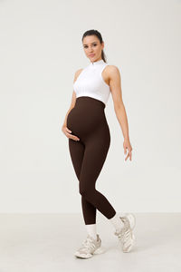 Leggings de Yoga de Cintura Elástica Suave, Pantalones de Yoga de Nailon/Spandex para Mujeres Embarazadas - Product Image 3