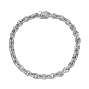 Collier en argent sterling 925 avec diamants Moissanite, design chaîne cubaine fine, pour les acheteurs en gros de bijoux de luxe Hip Hop - Product Image 1