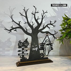 Wooden mdf laser cut new Halloween design top seller trending - home <b>decor</b> here - top new design - Product Image 3
