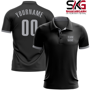 Polo personnalisé pour homme à manches courtes, boutonné devant, imprimé avec le nom de l'équipe, pour le golf, les sports et les tenues décontractées - Product Image 2