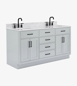 Meuble-lavabo double vasque OEM Timothy 67 pouces, 6 options de finition, vente en gros, usine du Vietnam - Product Image 2