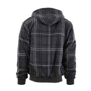 <b>Men</b> Oversized Zip Up Plaid Hoodie Knitted <b>Cardigan</b> Coat Private Label Spring Jogging Sportswear - Product Image 3