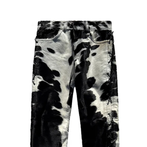 Pantalon décontracté pour homme en cuir et toile, style urbain, couleurs personnalisables, logo, taille, service OEM, Pakistan, séchage rapide - Product Image 4