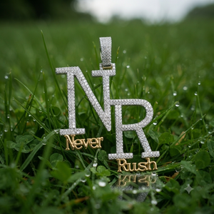 Iced Moissanite Diamond Trending Custom Bling Initial Name Alphabet Letter 925 Sterling Silver <b>Gold</b> Plated <b>Pendant</b> Hip Hop Style - Product Image 6