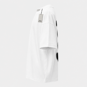 Camiseta de algodón blanca extragrande para hombre de Garena Industries, cuello redondo, manga corta, diseño minimalista, transpirable. - Product Image 4
