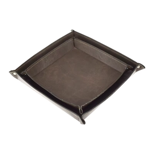 Organisateur de bureau pliable en cuir PU moderne et simple, personnalisable, pour cosmétiques, articles divers et clés - Product Image 1