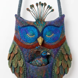 Bolso Bandolera de Fieltro Hecho a Mano de Primera Calidad, Estilo Danfe, con Marco Exterior, Ligero, Moderno, Artesanal - Product Image 1