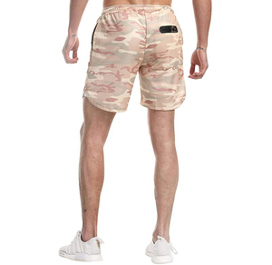 Vêtements de sport haut de gamme pour la salle de sport, vêtements de sport personnalisés avec logo, shorts de sport 2 en 1 pour hommes, shorts de fitness extensibles avec poches zippées - Product Image 2