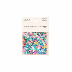 Paillettes Rotonde Ilan 20g Multicolore per Lavori Artigianali - Product Image 1