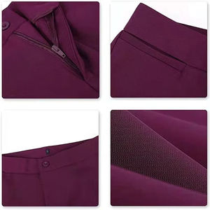 Wholesale Dropship Solid 3 Piece Anti-Wrinkle Women's Office Formal Suit <b>Set</b> <b>Blazer</b> Jacket Vest Trousers - Product Image 4