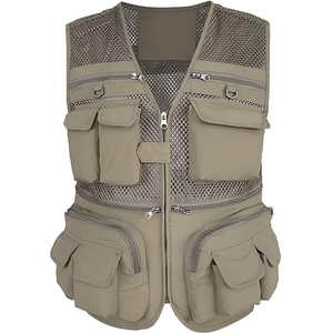 Chaleco de Pesca y Caza para Hombre, Multibolsillos, Ligero, Transpirable, Estilo Safari, Táctico, Sin Mangas - Product Image 3