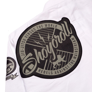 Nouveautés Brésiliennes Blanches Respirantes Coupe Ample Logo Personnalisé Shoyorol Kimono BJJ Uniforme Arts Martiaux 100% Coton Lot 60 - Product Image 3