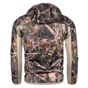 Veste Softshell Camouflage Homme Zippée Imperméable Coupe-Vent Doublée Polaire pour Chasse Randonnée Manteau Camo d'Extérieur Vente en Gros - Product Image 3