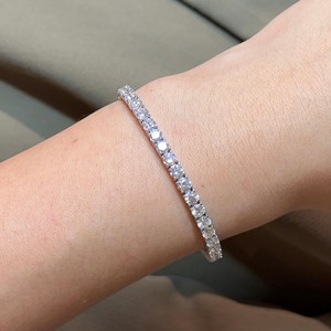 Cut Lab Grown Diamond Tennis <b>Bracelets</b> Prong Set Everyday Wear Minimalist Luxury Fine Jewelry 14K 18K <b>Solid</b> Gold IGI Certified - Product Image 1