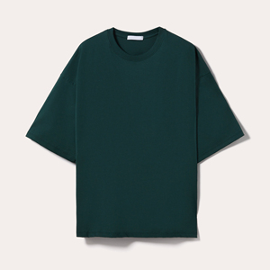 T-shirt vintage délavé pour homme, coupe classique, streetwear, coton épais 100 %, col rond, vierge, séchage rapide, tricoté, écologique - Product Image 1