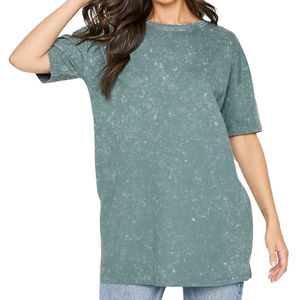 Camiseta de Lona para Mujer, Corte Regular, 100% Algodón, Secado Rápido, Transpirable, Anti-Pilling, Lavado Ácido, Precio Bajo, Fabricada en Fábrica, Venta en Línea - Product Image 1