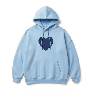 Custom Cotton Women's Tracksuit Hooded And Jogger <b>Set</b> Oversized Casual Hoodie Drop Shoulder Custom <b>Embroidery</b> Two Piece <b>Set</b> - Product Image 2
