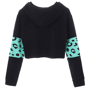Haut à capuche brodé pour femme, style streetwear, couleur unie, respirant, idéal pour le sport et les loisirs - Product Image 5