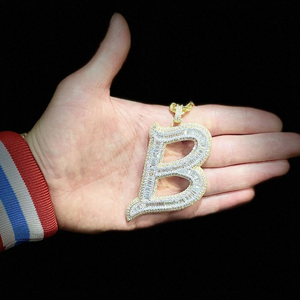 Hip Hop Iced Rose Gold Plated 925 Sterling Silver Customized Size Geometric Shape Moissanite Pendant High Quality ICEDJEWELZ - Product Image 6
