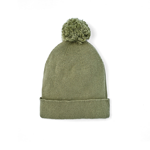 Bonnet en tricot rouge 100% coton avec pompon, couleur unie, chaud et respirant pour l'hiver, style mignon pour bébé unisexe - Product Image 5