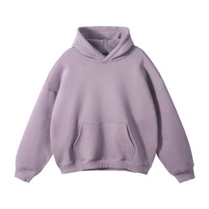Sweat-shirt à capuche oversize en molleton pour homme, 100% coton biologique, logo personnalisé sur le devant, streetwear, vêtements d'hiver - Product Image 3