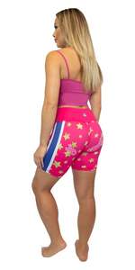 He She Wears Pantalon Femme Taille Basse Imprimé Floral Séchage Rapide Respirant Coton Spandex Coupe Droite Taille Élastique Fermeture à Cordon - Product Image 5