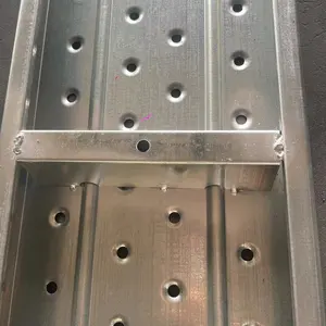 Derfon Factory Direct Scaffold Platform Sheet Metal Walk Board 4m Galvanised Scaffolding Plank Steel Scaffold Board
