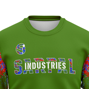 Prix de gros, sweat-shirt pour homme à manches longues, col rond, personnalisé, sublimation, 100% coton, respirant, design brodé - Product Image 2