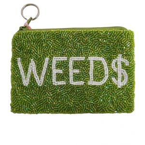 Porte-monnaie perlé artisanal en cristal personnalisé avec broderie, fermeture éclair, logo et taille sur mesure, couleur personnalisée, pochette tendance - Product Image 2