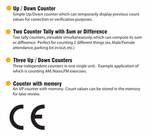 เครื่องนับจำนวนแบบมือถือ LINE SEIKI รุ่น DK-2300 แบบมัลติฟังก์ชั่น พร้อมจอแสดงผลหลัก 1 จอ และจอแสดงผลย่อย 2 จอ แบบสามตัวเลข - Product Image 4