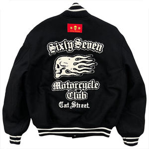 Men's Winter High Street Oversized Letterman Varsity <b>Jacket</b> Custom Design 100% Cotton Breathable Chenille Embroidery <b>Patches</b> - Product Image 2
