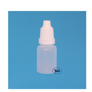 Botella Cilíndrica Blanca de Plástico PP con Gotero, 5-15 ml, para Uso Cosmético, con Tapa Selladora y Fondo Plano, Modelo C0078, Imprimible - Product Image 1