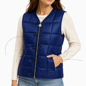 Wholesale Latest Style Custom Women Eco-Friendly Windproof <b>Puffer</b> <b>Jackets</b> <b>Cropped</b> Winter Warm <b>Puffer</b> Vest for Women for Sale - Product Image 3